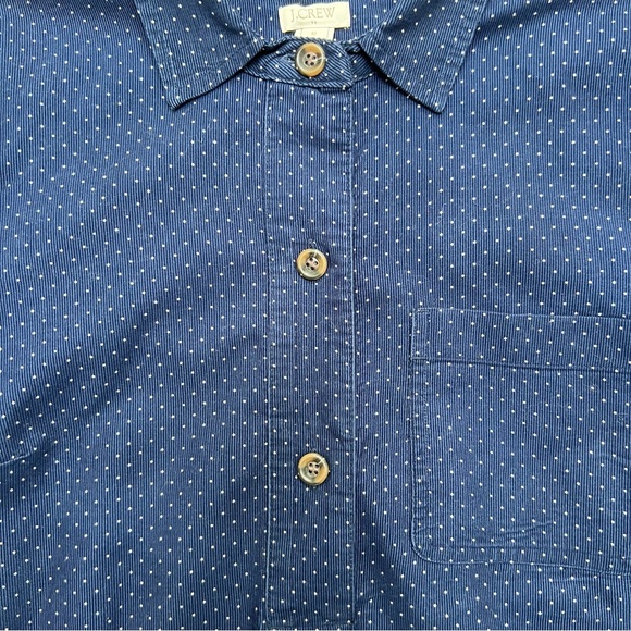 J. Crew Factory Navy Corduroy Shirtdress - Picture 2 of 10